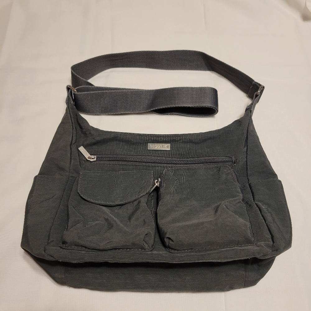 Baggallini Charcoal Gray Messenger Bag